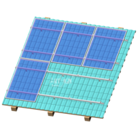 Système de montage solaire en aluminium anodisé ART SIGN Factory, support de rail solaire, pince de fixation intermédiaire, clip de câble pour toiture en tôle ondulée