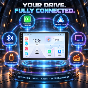 <span class=keywords><strong>Autoradio</strong></span> MP5 10 pouces avec support tableau de bord, Carplay sans fil, commandes au volant, réglages sonores EQ, pour Hatchback et Break, 1024x600, Garantie 1 an - Product Image 5