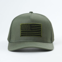 Gorra de camionero estructurada de algodón de fábrica Yukaihe, logotipo bordado personalizado, malla, 5 paneles, fabricante de gorras de camionero