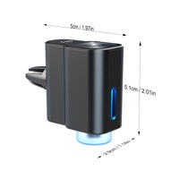 Diffuseur d'arômes intelligent pour grille d'aération de voiture, pulvérisateur automatique de parfum, désodorisant et purificateur d'air pour voiture avec clip de fixation