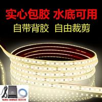Bande lumineuse LED sous-marine étanche IP65 24V, puce 2835, 120 lampes, flexible, COB/silicone encapsulé, multicolore, Ra70, dimmable