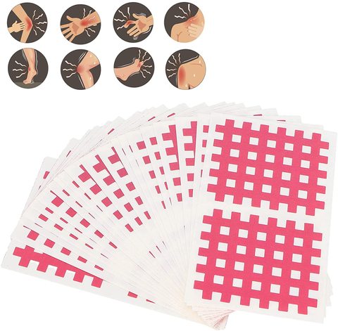 Acrylic Adhesive Cotton Cross Tape for Muscle Pain Relief Crosspuncture & Acupuncture Points Tense Muscles & Sore Joints