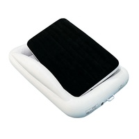 Lit de voyage gonflable épaissi pour tout-petits avec pare-chocs de sécurité/ensemble de matelas pneumatique pour enfants Eltow à 2 côtés avec barrières de lit pour le camping