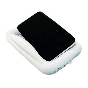 Cama de viaje hinchable gruesa para niños pequeños con parachoques de seguridad/juego de colchón de aire de 2 lados eltow para niños con rieles de cama para acampar - Product Image 2