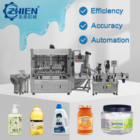Ligne de production de remplissage de détergent à lessive entièrement intégrée, machine d'emballage de savon liquide, ligne complète d'emballage de liquides pour usage quotidien
