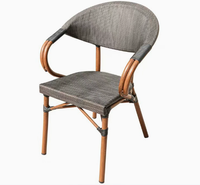 Ensemble de table et de chaises de salle à manger d'extérieur en aluminium moderne, imperméable, pour hôtel, jardin, cour, parc