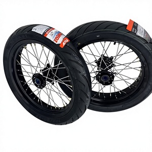 Rueda de bicicleta de montaña Ultra de 17 pulgadas, llanta delantera y trasera, disco de aluminio, espuma negra, 16-22 orificios, 36 radios, 1.5-2.0mm, rueda de disco - Product Image 3