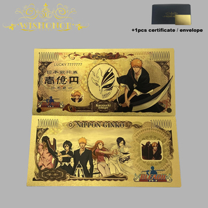 5 soorten Japanse Bleach anime bankbiljetten van goudfolie en plastic voor verzameling - Product Image 3