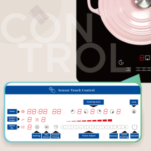 DoopenCustomizable 220V Four Burner <b>Ceramic</b> Infrared Cooker Electric Induction Hotpot for Home & Hotel Use Built-in Installation - Product Image 3