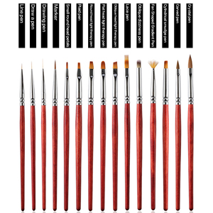 Cepillos de limpieza para uñas, conjunto de pinceles para uñas con logotipo artístico, venta al por mayor - Product Image 5