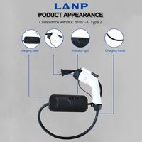 Chargeur EV 3,5 kW 16A, station de recharge pour véhicule électrique, EVSE Type 2 GB/T avec câble de 5 m, boîte de recharge AC portable, domicile, OEM ODM