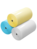 Rouleau géant de papier glassine blanc/jaune/bleu 40gsm/50gsm/60gsm enduit de silicone avec adhésif thermofusible activé par l'eau, simple face