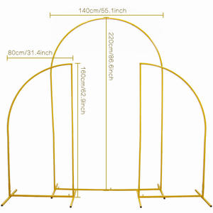 3 unids/set al aire libre boda arco accesorios hierro forjado geométrico Irregular flor soporte fiesta cumpleaños telón de fondo globo decoración estante - Product Image 2