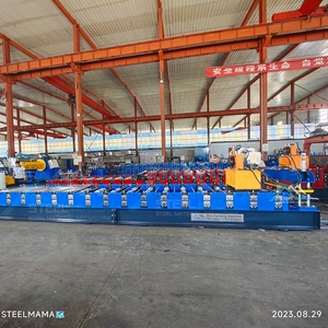Popular Full Automatic 800 IBR Trapezoidal Roofing Iron <b>Sheet</b> Roll Forming Machine Turkey Colored Steel <b>Tile</b> Type - Product Image 4
