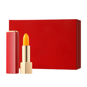 Bálsamo labial en barra hidratante, nutritivo y voluminizador para mujeres, color naranja y frutal. - Product Image 2