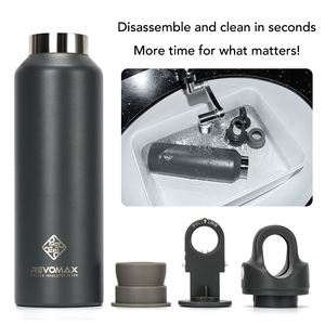 Bottiglia Termica Compatta Revomax per Borsa, Mantiene l'Acqua Calda o Fredda Tutto il Giorno, Thermos in Acciaio Inox per Stile di Vita Attivo - Product Image 5