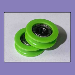 Ruedas <span class=keywords><strong>de</strong></span> Acero al Carbono con Rodamientos a Precio Económico Personalizadas, Ruedas <span class=keywords><strong>de</strong></span> Polea Pequeñas <span class=keywords><strong>de</strong></span> Nailon con Ranura en U y Rodamientos - Product Image 2