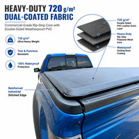 Bâche souple en vinyle enroulable pour Nissan Titan Frontier 2019-2026, Chevrolet Silverado 1500, benne de 5'10'', accessoires pour camionnettes