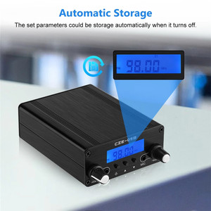 Máy Phát FM CZE-05B, Đài Phát Thanh <span class=keywords><strong>Mini</strong></span> PLL LCD Với Ăng-ten Và Cáp Âm Thanh 3.5Mm, Cho Siêu Thị Drive-In Church - Product Image 3