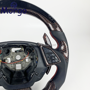 Volant en fibre de carbone personnalisé pour volante <span class=keywords><strong>Chevrolet</strong></span> <span class=keywords><strong>Camaro</strong></span> SS <span class=keywords><strong>Convertible</strong></span> <span class=keywords><strong>Zl1</strong></span> 2016 2017 2018 2019 <span class=keywords><strong>2020</strong></span> 2021 2022 - Product Image 4