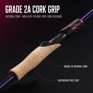 Canne à pêche personnalisable ultra-rapide <span class=keywords><strong>pour</strong></span> leurres finesse et jig worm, ultra-sensible, en fibre <span class=keywords><strong>de</strong></span> carbone avec guides en alliage <span class=keywords><strong>de</strong></span> titane, <span class=keywords><strong>pour</strong></span> Texas Rig et pêche en ruisseau - Product Image 6