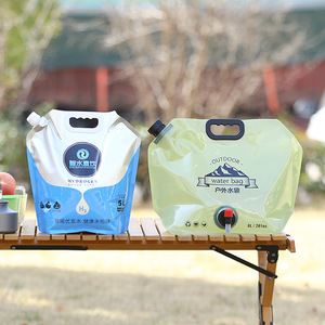 ถุงน้ำกลางแจ้ง 8 ลิตร พับได้ พร้อมก๊อกน้ำ สำหรับเดินป่า ตั้งแคมป์ ปีนเขา - Product Image 1