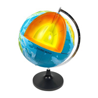 Modelo Orbital de Globo Terráqueo del Sol, la Tierra y la Luna - Herramienta Educativa de Planetario de Madera para Enseñanza y Lecciones de Geografía