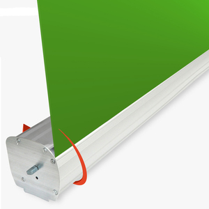 Bannière enroulable légère de 110*190cm avec <span class=keywords><strong>écran</strong></span> vert et supports en aluminium en polyester durable - Product Image 4