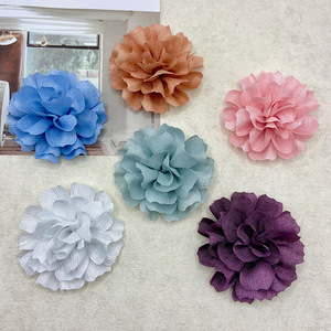 Accesorio para el Cabello con Flor de Camelia de 10 cm, Hecho a Mano con Tela, Estilo Coreano, Decoración para Diadema - Product Image 1
