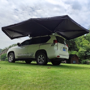 Parasol de voiture en forme d'éventail à 360 degrés pour le camping en plein air, avec double poteaux et tiges de support, tissu Oxford résistant aux UV, <span class=keywords><strong>tente</strong></span> pare-soleil pour voiture - Product Image 1
