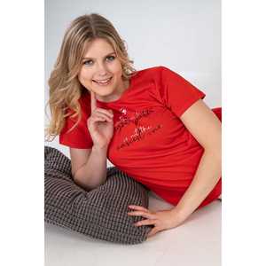 Gonna da donna a maniche corte con scollo a O e polsini ovali, pigiama Capri <span class=keywords><strong>TK</strong></span> - Product Image 4