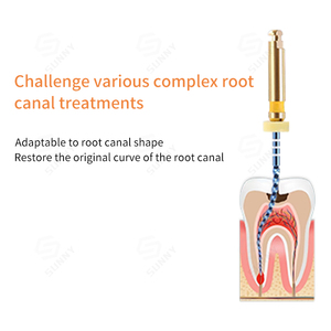 Limes rotatives dentaires activées par la chaleur pour le traitement des canaux radiculaires, instruments endodontiques pour la dentisterie - Product Image 2