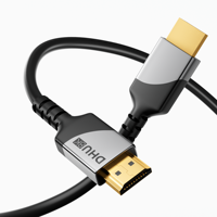 Câble HDMI certifié OEM/ODM 8K 60Hz 2.1V Malte vers Malte en alliage d'aluminium pour téléviseurs/ordinateurs portables/DVD/projecteurs Câble HDMI 4K.