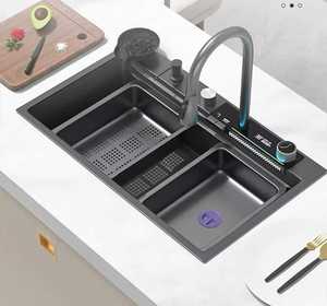 Rubinetto Intelligente in Alluminio con Rivestimento Nano 304 201, Lavello Multifunzione da <span class=keywords><strong>Cucina</strong></span> Antigraffio e Antiolio - Product Image 4