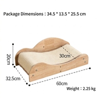 Arbre à chat de luxe en bois durable avec design multicouche, anti-chute et facile à assembler, résistant aux rayures