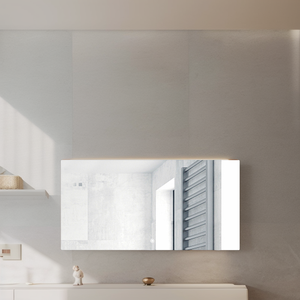 Treo tường Nhôm đóng khung Led Gương phòng tắm ánh sáng gương với nóng - Product Image 5