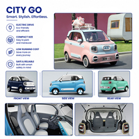 Bestune Xiaoma Profesional, Mini Auto Eléctrico de 3 Puertas y 2 Asientos, Mini Auto Eléctrico de 4 Ruedas, Mini Auto para Adultos