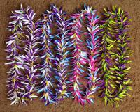 Kylin Brand 110 CM Künstliche Samt-Spinnenlilie Hawaii-Lei Damenkette Dekorative Kränze Girlanden 5 Farben Hawaiianisch