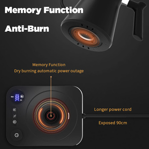 New 304 Stainless Steel Smart Temperature Control 1200W Fast Boil <b>Keep</b> <b>Warm</b> Cordless <b>Kettle</b> Automatic Shut-off Coffee Cordless E - Product Image 4