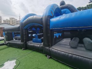 2023 Offre Spéciale nouveau <span class=keywords><strong>jeu</strong></span> <span class=keywords><strong>de</strong></span> Sport <span class=keywords><strong>de</strong></span> grande taille <span class=keywords><strong>jeu</strong></span> d'obstacles gonflables à Double voie pour les enfants - Product Image 4