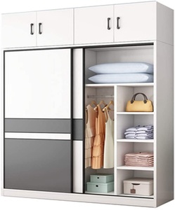 Cửa Trượt Tủ Quần Áo Melamine Tủ Quần Áo 2 Cửa Màu Trắng - Product Image 3