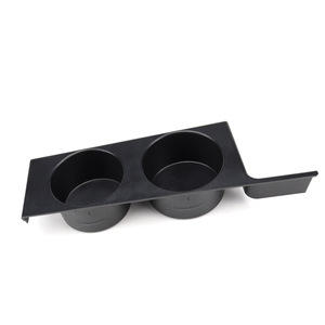 Portavasos para consola central de la serie Bmw 5, portavasos de plástico negro para coches con volante a la izquierda - Product Image 1