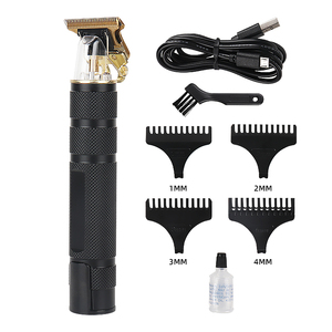 Supermarket Factory Price Wholesale DC Motor Professional Barber T Hair Clipper Cordless Electric LED Hair <strong>Trimmer</strong> for Men - Product Image 1