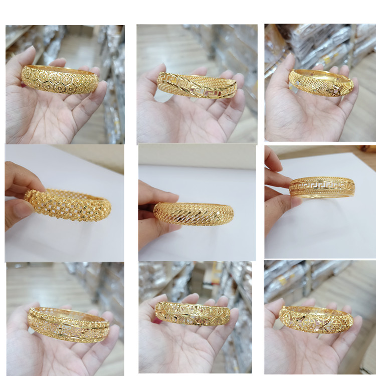 JXX00024ホットセール中空ドバイゴールド24kインドジュエリーゴールド