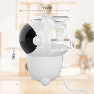 Jouet laser interactif intelligent pour animaux de compagnie, activé par <span class=keywords><strong>le</strong></span> mouvement, trajectoire aléatoire véritable, rechargeable, pour chats d'intérieur et chatons - Product Image 6