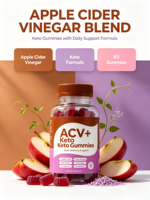 Gummies Keto ACV au vinaigre de cidre de pomme pour le contrôle du poids et un ventre plat, favorisant la production de cétones pour femmes