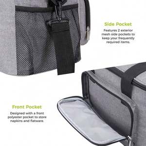 Bolsa térmica con aislamiento grande portátil con estampado personalizado, bolsa térmica para el almuerzo - Product Image 4