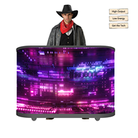 Écran LED GOB P2.5, stand de DJ, table de DJ, événements, bureau étanche en extérieur, écran LED rectangulaire portable, haute luminosité