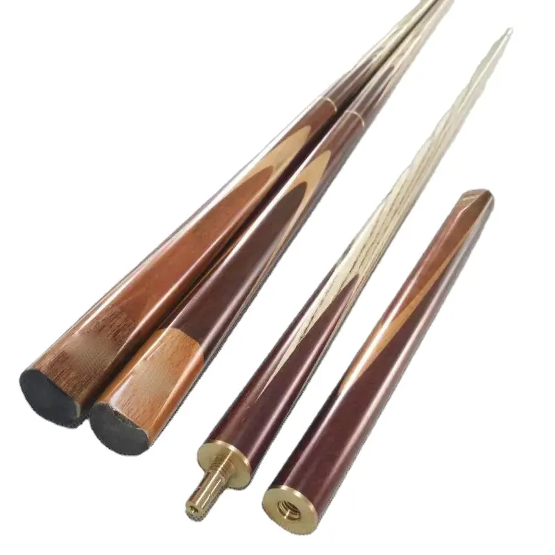 Kustomisasi 10mm ujung tongkat logam bersama Maple Ash kayu eboni 3/4 tongkat Snooker kayu rusak tongkat biliar lompat
