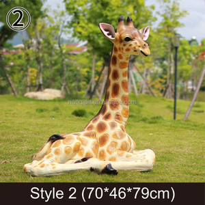 Fondo de Fotografía para Fiesta de Bodas con Animales, Alquiler de Estudio <span class=keywords><strong>Fotográfico</strong></span>, Estatua de Jirafa de Tamaño Real en Fibra de Vidrio Altamente Realista - Product Image 5